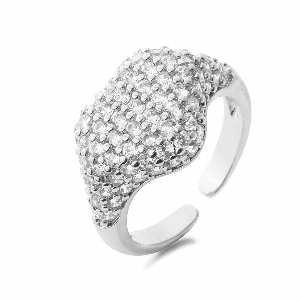 HECHENG,Ring For Women Zircon Star Love Heart Geometric Finger Fashion Zircon Gifts Charm Sweet Zircon