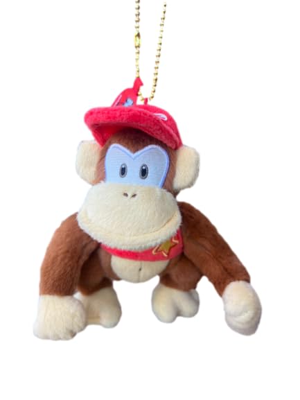 Studios Japan USJ Diddy Kong Plush Chain from Donkey Kong Popular Universal Studios Japan Gift [Universal Exclusive] Country, Souvenir, Merchandise,