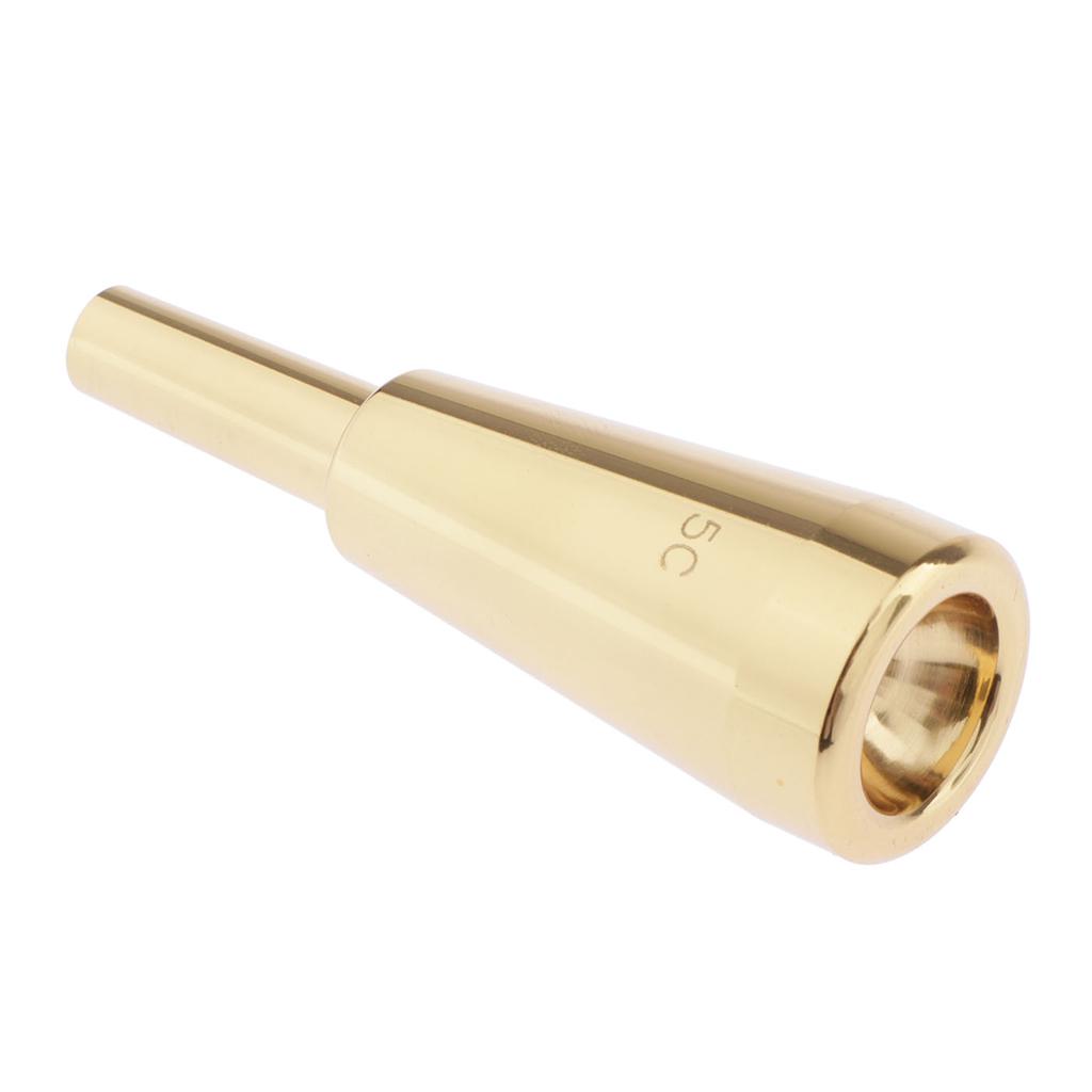 High Quality Trumpet Mouthpiece 5C for Parts Accessories Golden