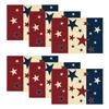 Stars Stripes Patriotic 4th of July Placemats Set of 4, 12x18 Inch Independence Day Table Mats for Party Kitchen Dining Decoration
