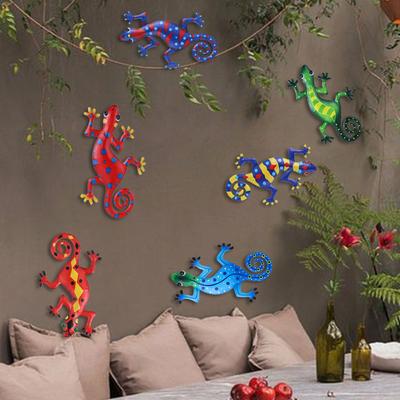 Inspirational Sculpture Living Room Metal Gecko Art Craft Sculptures Garden Backyard Wall Decor