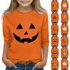 Print Tops For Youth Girls 5-16 Years Round Neck 3/4 Sleeves T-Shirts Trendy Tops Outfit Tees