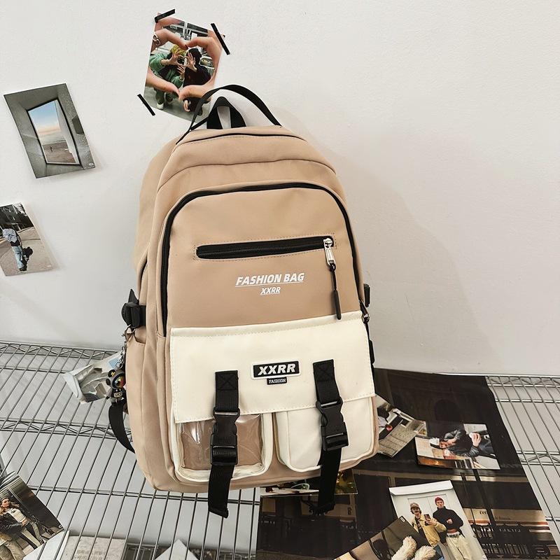 Schoolbag Large Capacity Backpack Male College Student Junior High School High School Computer Bag Versatile Travel Backpack Female Versatile C