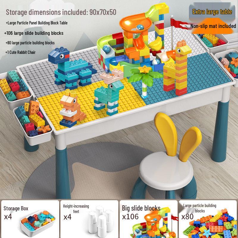 2026 New Model: Children's Educational Building Block Table, Multifunctional Puzzle Game for Ages 3-6