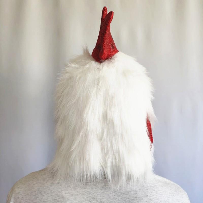 Funny Rooster Latex Mask Halloween Cosplay Party Costume Adult Animal Headwear
