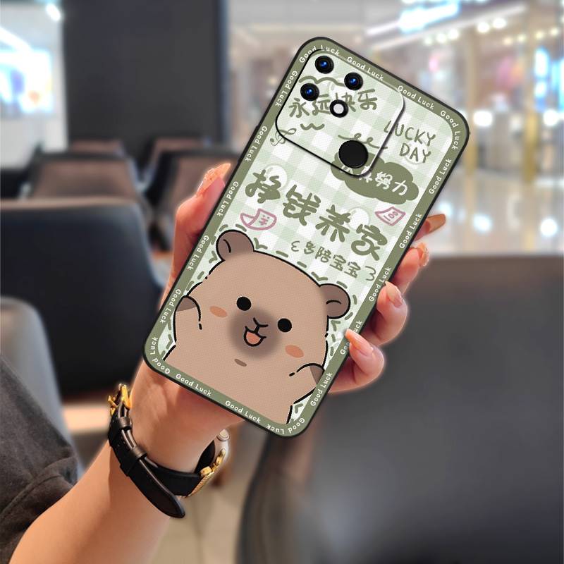 Anti-dust Back Cover Phone Case For OPPO Realme Narzo 50A Cartoon Anti-knock Fashion Design Waterproof Shockproof TPU