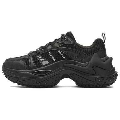 Sofia 3 Fishbone Shoes 3.0 Thick Sole Sports Versatile Trendy Wear Resistant Comfortable Low Top Casual Shoes Women Sneaker Black F12W411105FBK