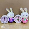 Cute Girl Heart Dormitory Bedside Rabbit Alarm Clock Student Gift Mute Pendulum Clock