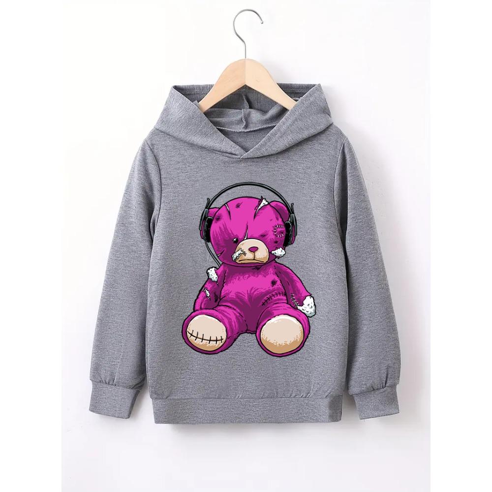 

Осенняя цельная повседневная и модная толстовка с капюшоном с мультяшным принтом для мальчиков 100