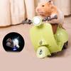 Colorful Light and Music Rotating Pet Toy for Hamster Scooter Shape Toy Interactive Pet Toy Guinea Pigs Scooter