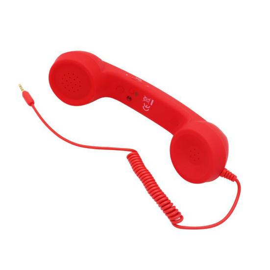 Retro Phone Handset with 3.5MM Socket Type-C Cellphone Smartphone Handheld Receiver Universal Vintage Old