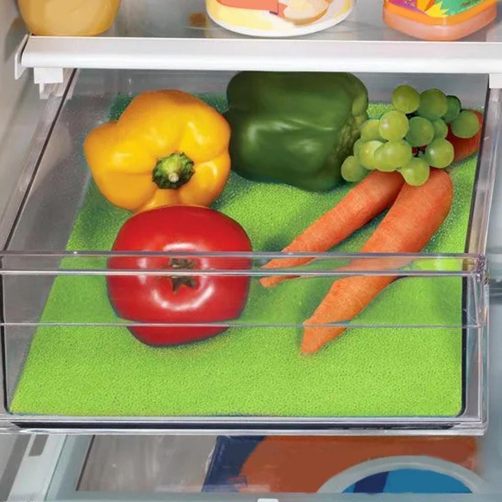 Fridge Liner 4 Pieces Washable Cuttable Mat No Adhesive Shelf Liner For Apartment Daily Pantry Storage Freezer Organization