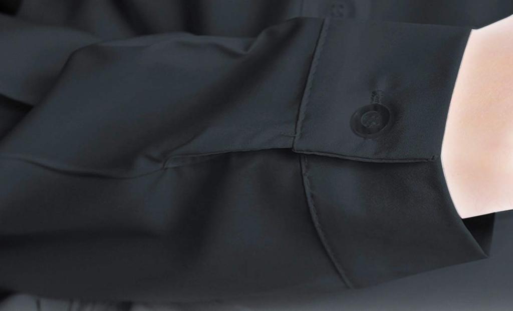 Bubu Ohana Asimétrica Lisa Larga Larga Abierta Tallas Mini Adulto Blusa Negra, Color, Longitud, Mangas, Ropa de Mujer, Primavera, Verano, Otoño, Invierno,