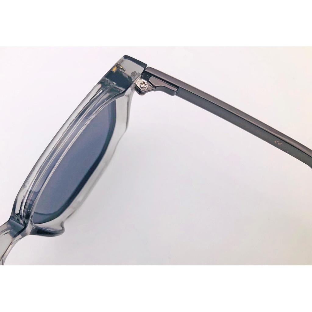 RSINC Unisex Designer Sunglasses UV Protection Square Transprent Grey KH-2310 B0DKTFTJTQ