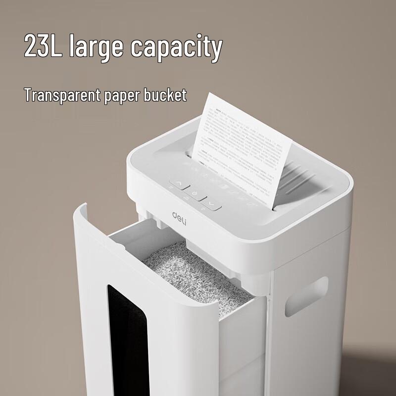 Deli GA330 High-Capacity Commercial/Home Paper Shredder CN plug (adapter included)