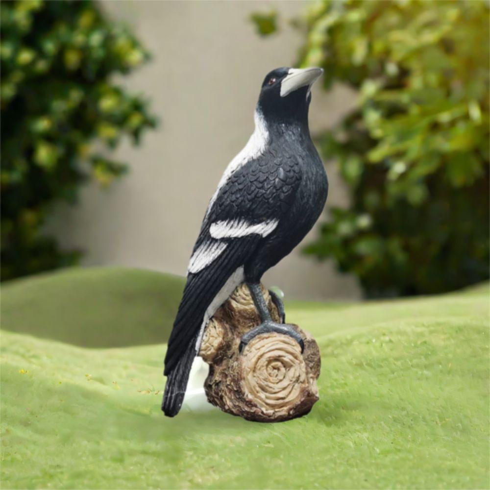 Resin Simulation Magpie Ornament Cartoon Animal Miniatures Figurine Bird Statue  Home