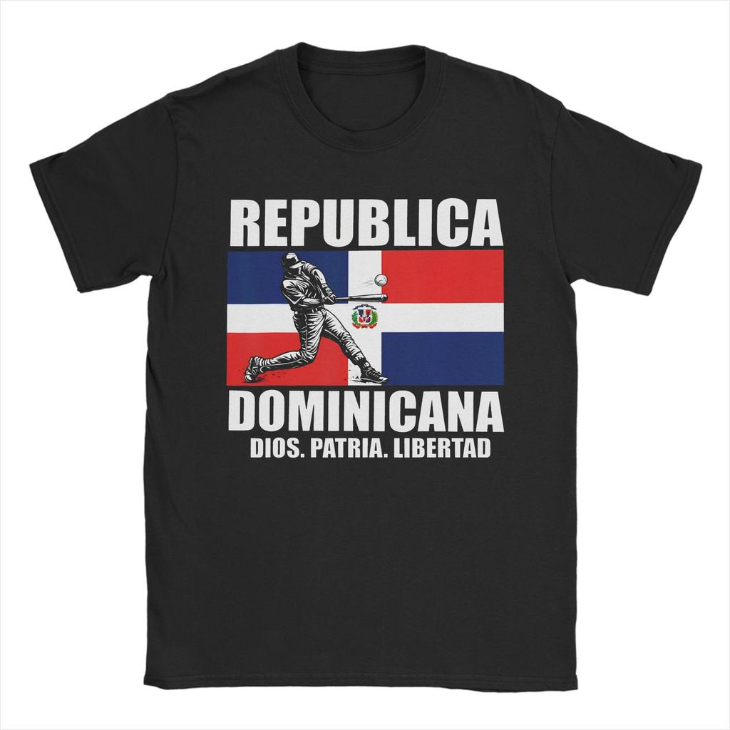 La Republica Dominicana EST 1844 Dominican  Graphic T Shirt Unisex Women  Cotton  Tee Shirt Clothing