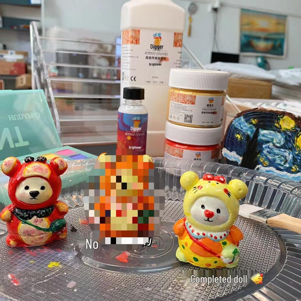 Ultra Bright Quick-Drying Clay Brightener & Alkaline Water Knot Bread Plaster Doll Stone Oil Painting