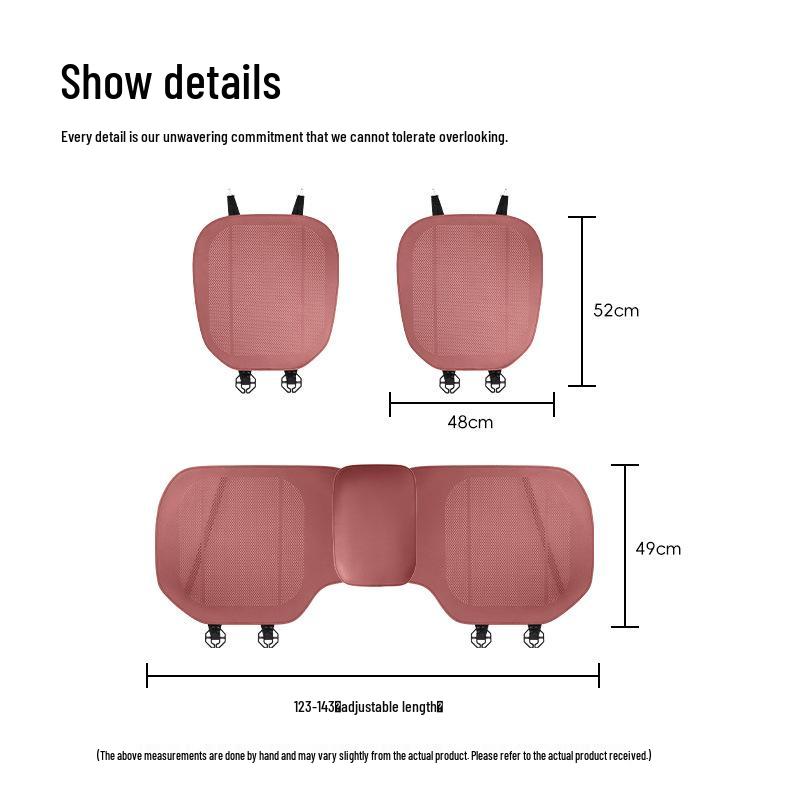 Coussin de siège de voiture ORA Good Cat 5 EV/GT — Housses d'été respirantes avant et arrière.