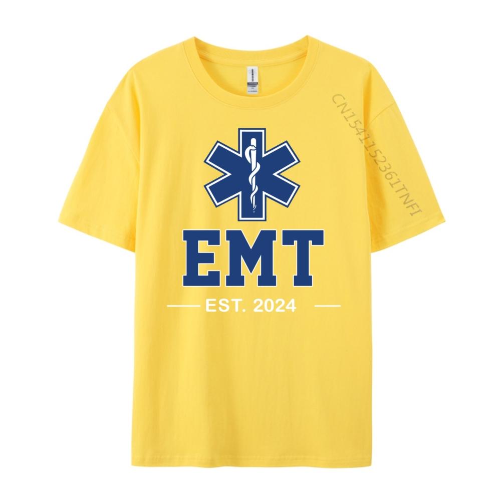 Emt Established Est Ems Paramedic Medic Graduation Grpahic Tee Luxury TShirt HOLIDAYS