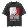 Vinland Saga Thorfinn Tshirt Vintage Washed Anime Manga Graphic Unisex Oversized Crew Neck Cotton Short Sleeve Tee Tops Hot