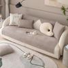 Housse de coussin de canapé en Chenille, universelle, quatre saisons, Simple, Style moderne, antidérapante, couleur unie, housse de dossier en tissu