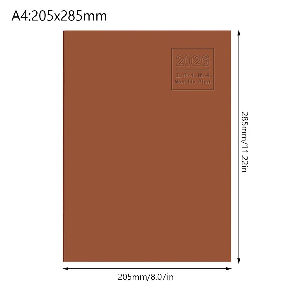 Work Efficiency Planner Notebook 24 Sheets Agenda Planner Portable 2026 Schedules Notebook  School