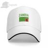 ZAMBIA Flag With Letter Baseball Cap Unisex Women Summer Unisex Hip Hop Caps Cotton Snapback Golf Hat Fishing Caps
