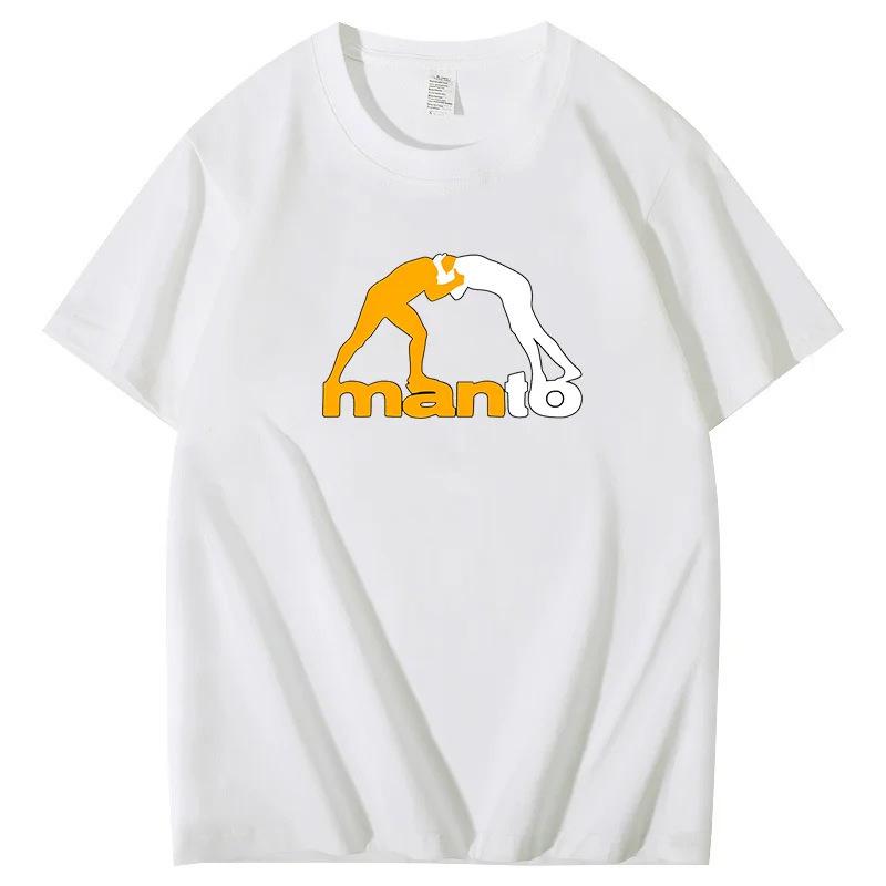 Men's T-shirt summer casual men's clothing soft polyester fabric short sleeves