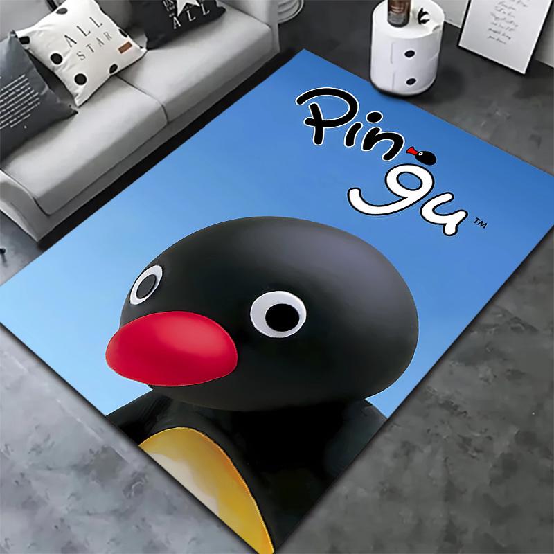 Pingu Carpet Rug For Living Room Bedroom Home Sofa Decoration Kids Play Nonslip Floor Mat