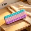 Decompression Pencil Case Pop Case, Large Capacity Silicone Storage Bag, with Relief Bubble Toy Stationery for Kids School Office Stress