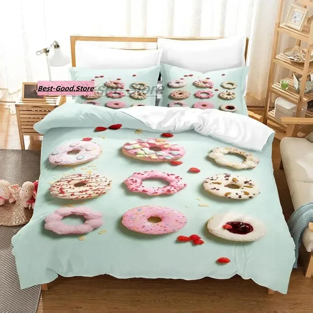 Mis Pastelitos Bedding Set Single Twin Full Queen King Size Bed Set Aldult Kid Bedroom Duvetcover Sets Anime bed sheet set
