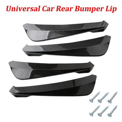 2pcs Universal Car Rear Bumper Lip Diffuser Splitter Spoiler Scratch Protector for BMW E90 E92 LEXUS for Subaru Infiniti Q50