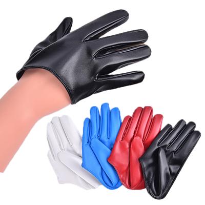 Sexy Leather Gloves For Women Half Palm PU Leather Gloves Party Show Performance Dance Gloves