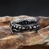 Vintage Stainless Steel Devil's Eye Ring For Men Punk Biker Dragon Claw Rings Creative Amulet Jewelry Gifts