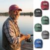 Adjustable Dad Hat PAPA Letter Embroidery Fishing Sun Hat FashionVintage Fishing Hook Hat  For Dad