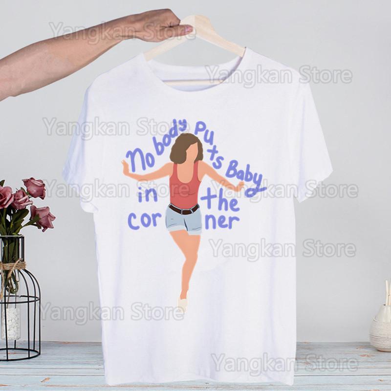 Dirty Dancing Movie Harajuku T Shirt Men Retro Washed Tops Tees Harajuku Tshirt Streetwear Hip Hop Male T-shirts