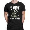 Daddy A Sons 1st Hero Gift T-Shirt Mens Father Newborn Baby Boy Present To Dad