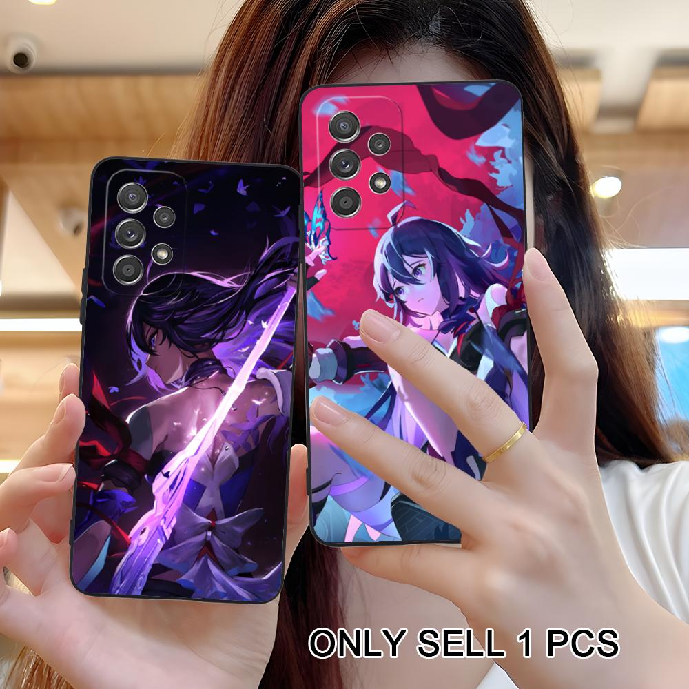 HSR Seele Matte TPU Mobile Phone Case for Samsung Galaxy A56 55 54 53 52 51 36 35 34 23 16 15 5G Colorful Cover