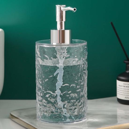 300/400ML Ripple Liquid Soap Dispenser Shampoo Body Hand Wash Shower Gel