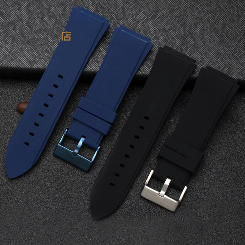 Classic Silicone Strap Stainless Steel Buckle Waterproof Men for Guess W0247G3 W0040G3 W0040G7 Series Replacement Bracelet Watch Band