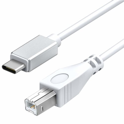 

1m Wuernine USB B to C Male to Male MIDI to USB Converter Cable for MacBook Pro, PC, Digital Piano, Audio Interface, and More