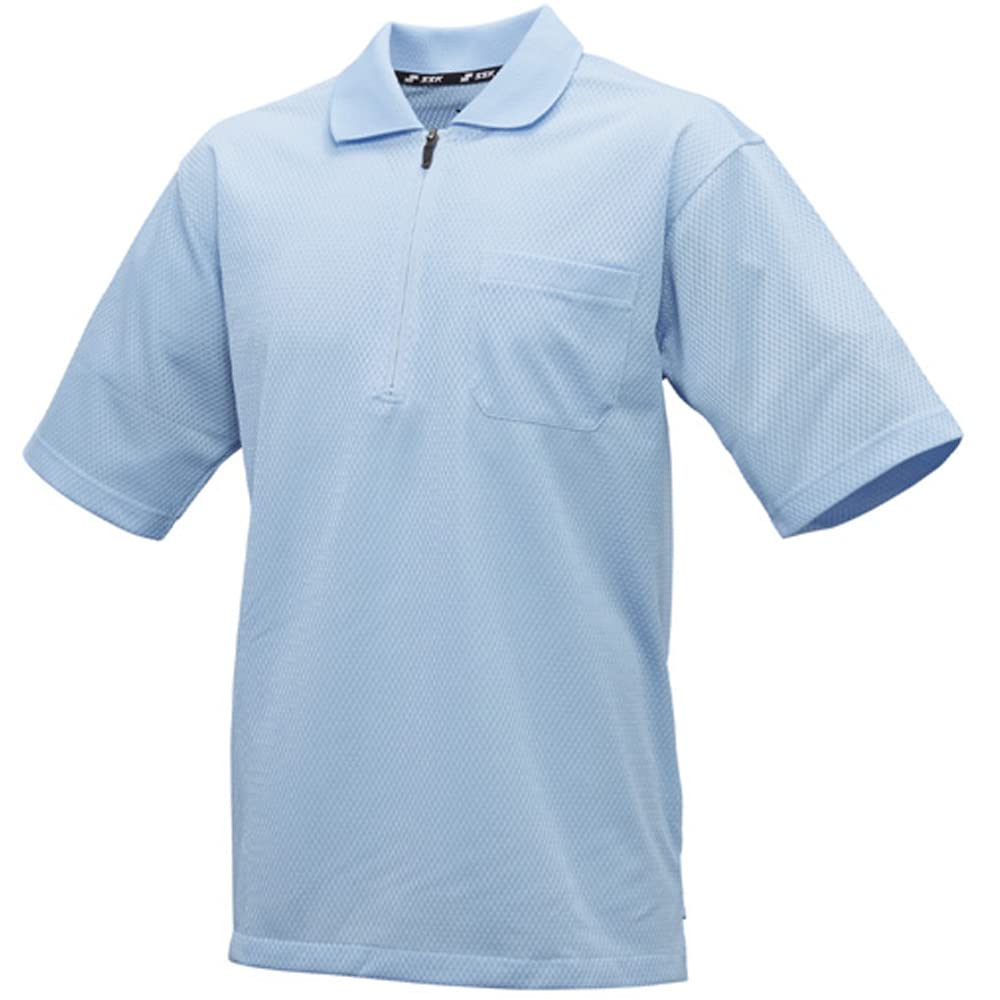 

Short Sleeve Polo Short Sleeve Polo Shirt for Referees UPW027HZ Powder Blue M [SK] Shirt, (Zipper Type) (65)