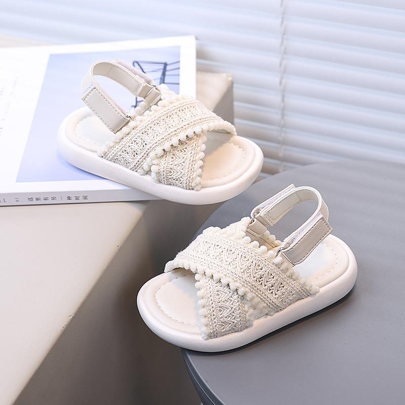 

Модные Летние Новые Женские Пляжные Сандалии на Перекрестных Ремешках с Загнутым Краем, Удобные, Простые, Повседневные, Однотонные 21 бежевый