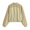 New, threaded stand-up neck zipper loose jacket jacket 5252071