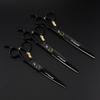 Black 6.0/6. 5/7.0 Inch Niepsen Black Steel Small Golden Tiger, Bearing Screw Hair Clipper, Haircut Flat