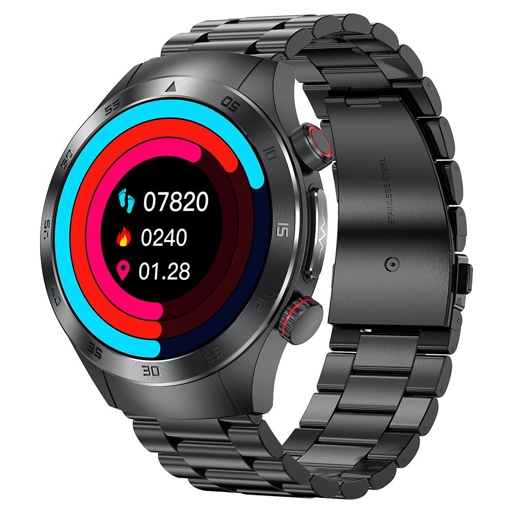 

E800 1.43 AMOLED Display Smart Watch with Steel Strap IP68 Waterproof Sport Watch