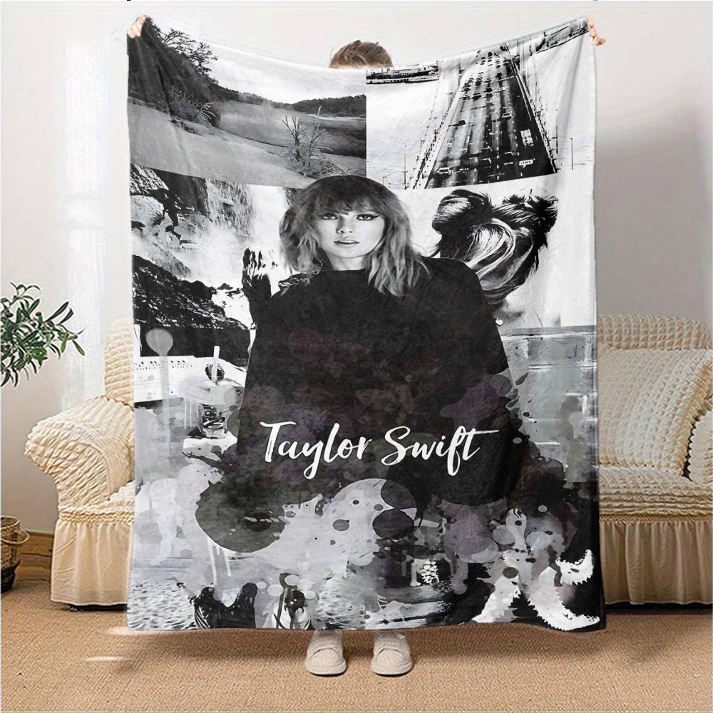 Taylor Swift Artwork Blanket Soft Throw Blanket For Home Bedroom Bed Sofa Travel Office Solid Christmas Blanket