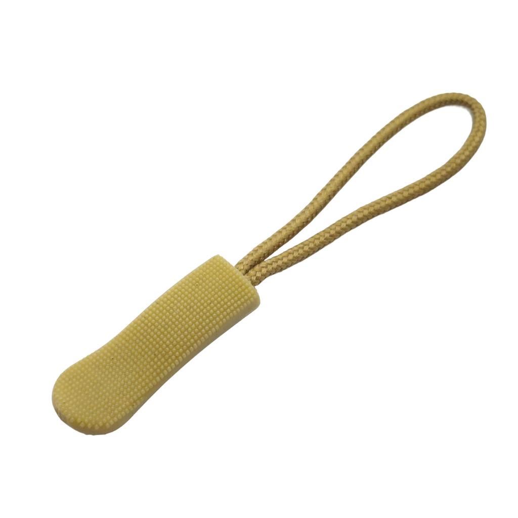 Colored PVC Zipper Pull Rope with Removable Drawstring and Rubber Pull Tab for Bags and Luggage