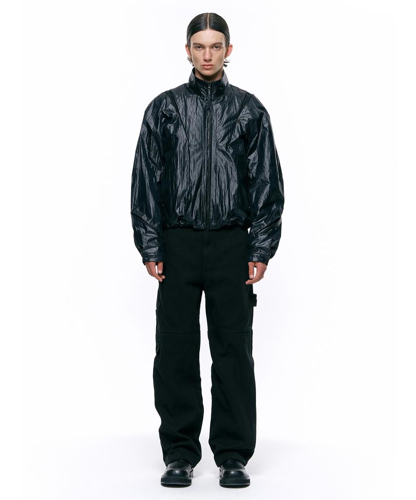 Insilence Glitter Volume Blouson Black